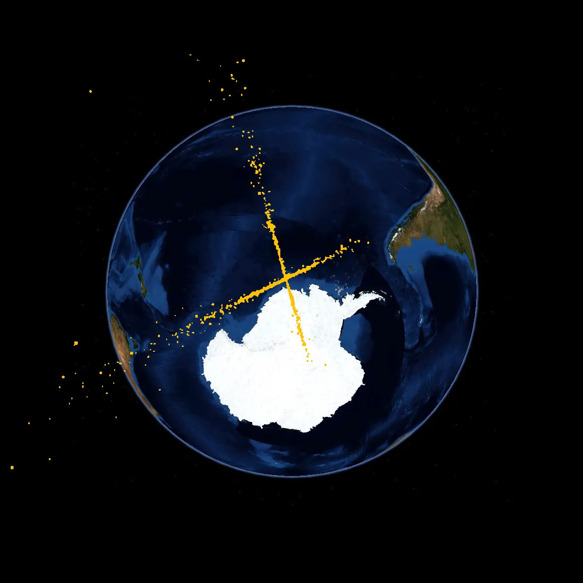 Iridium 33:n ja Kosmos 2251:n törmäys.