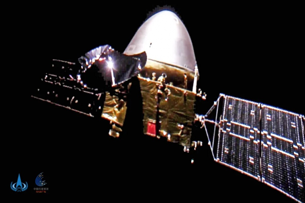 Tianwen-1 avaruudessa