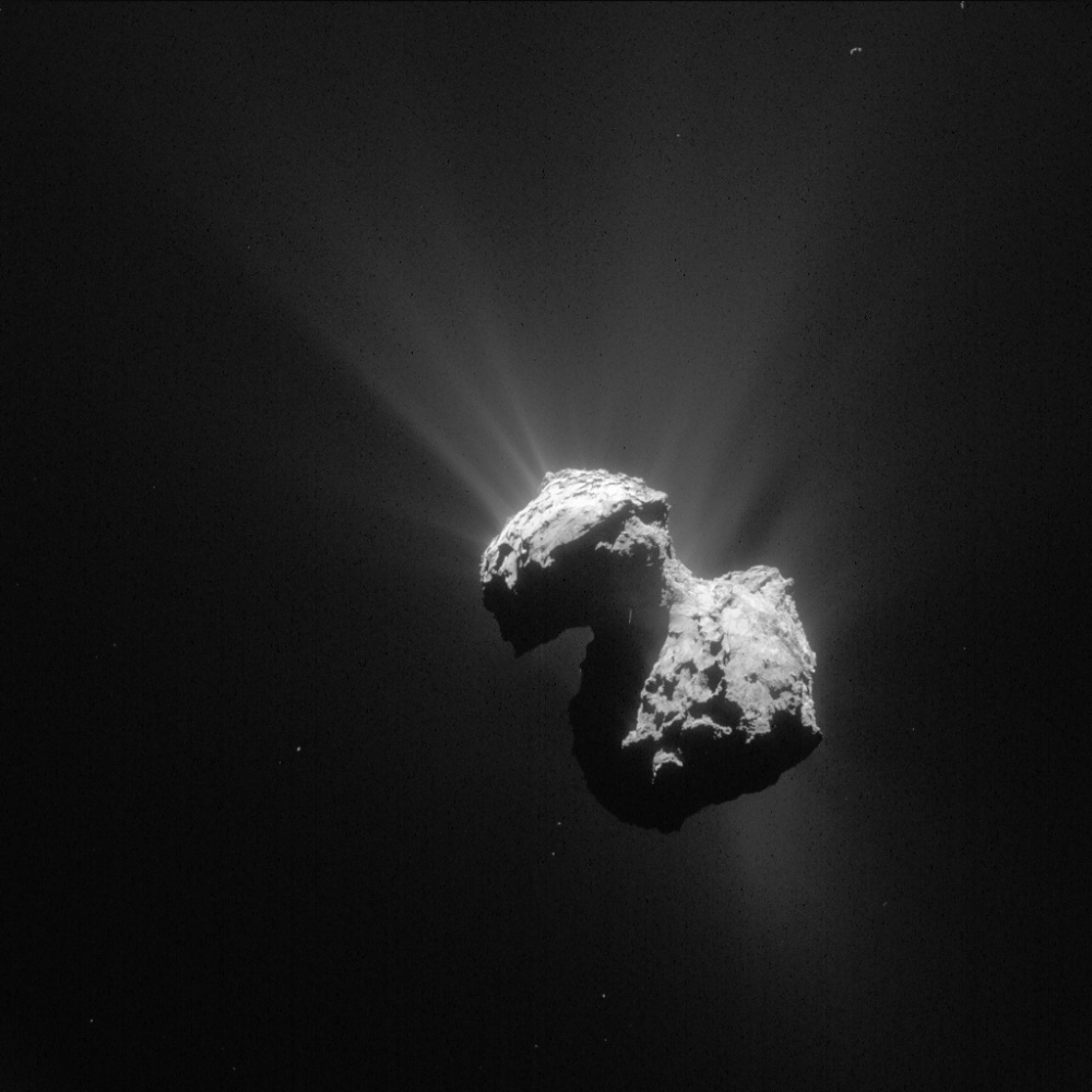 Komeettaydin kuvattuna 7. heinäkuuta 2015