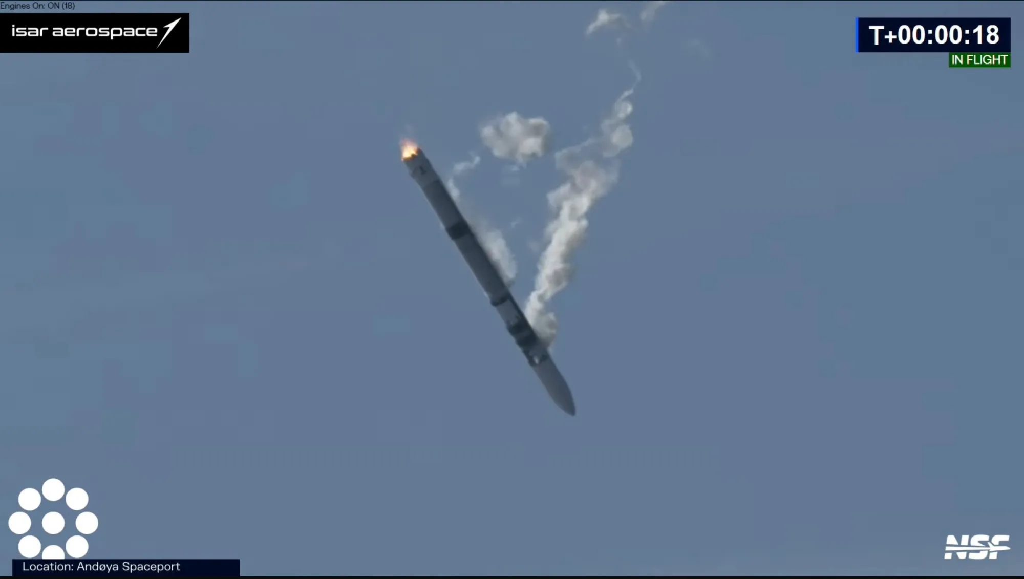Raketti putoaa