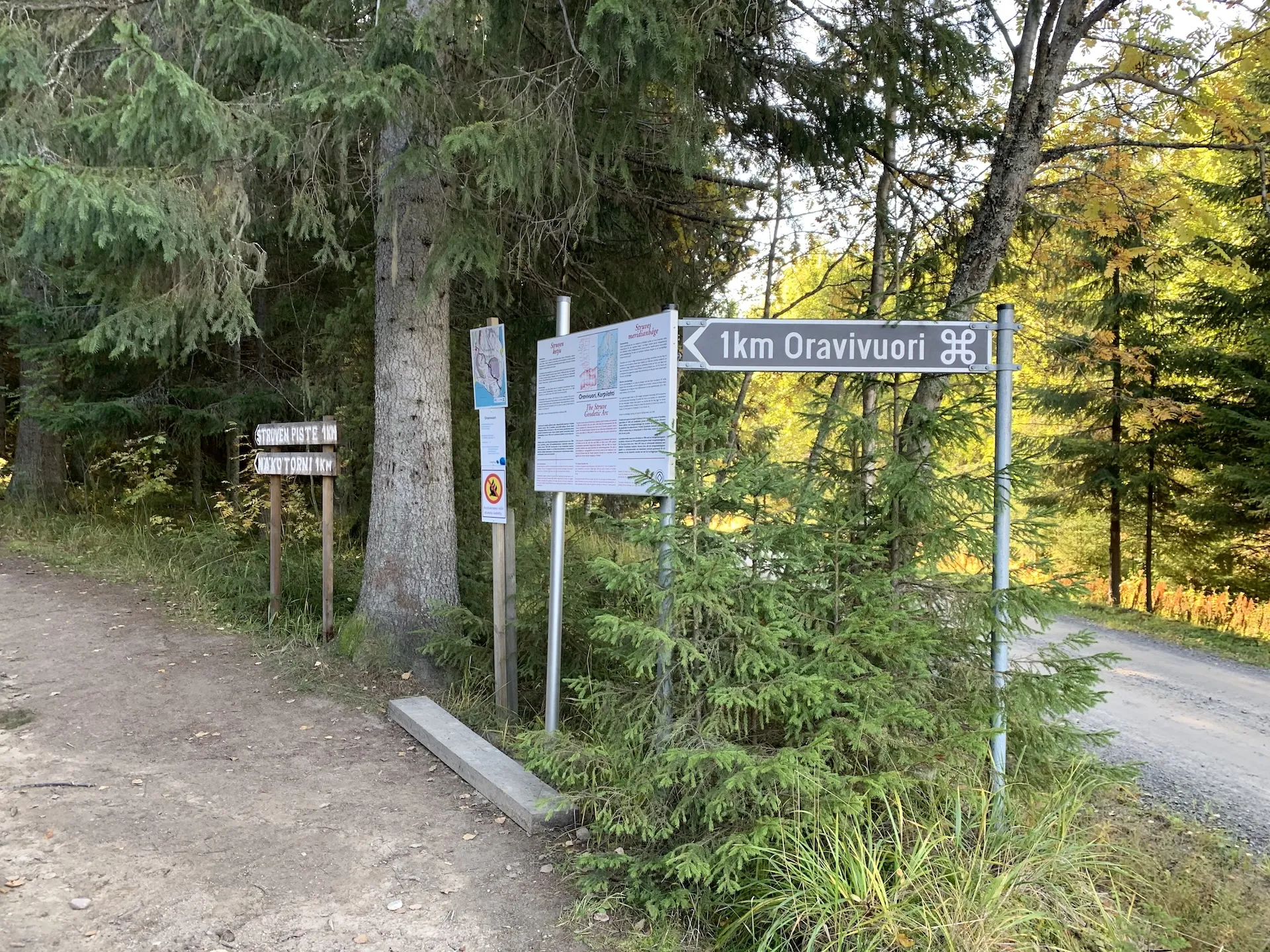 Oravivuoren polun alku