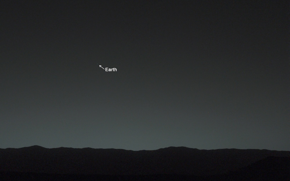 Maa Marsin iltaivaalla