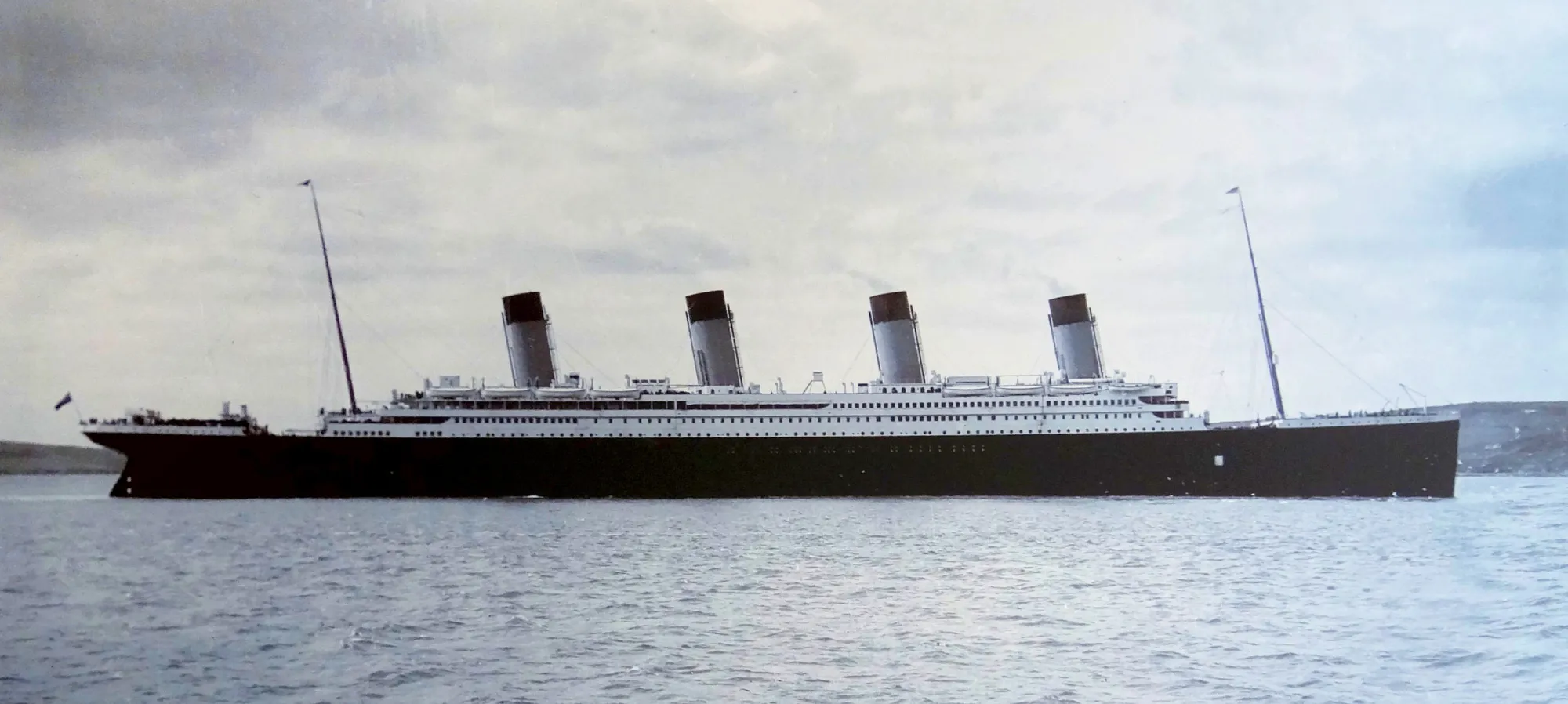 Titanic kuvattuna Corkissa 11. huhtikuuta 1912. Kuvaaja tuntematon, via Cobh Heritage Centre.