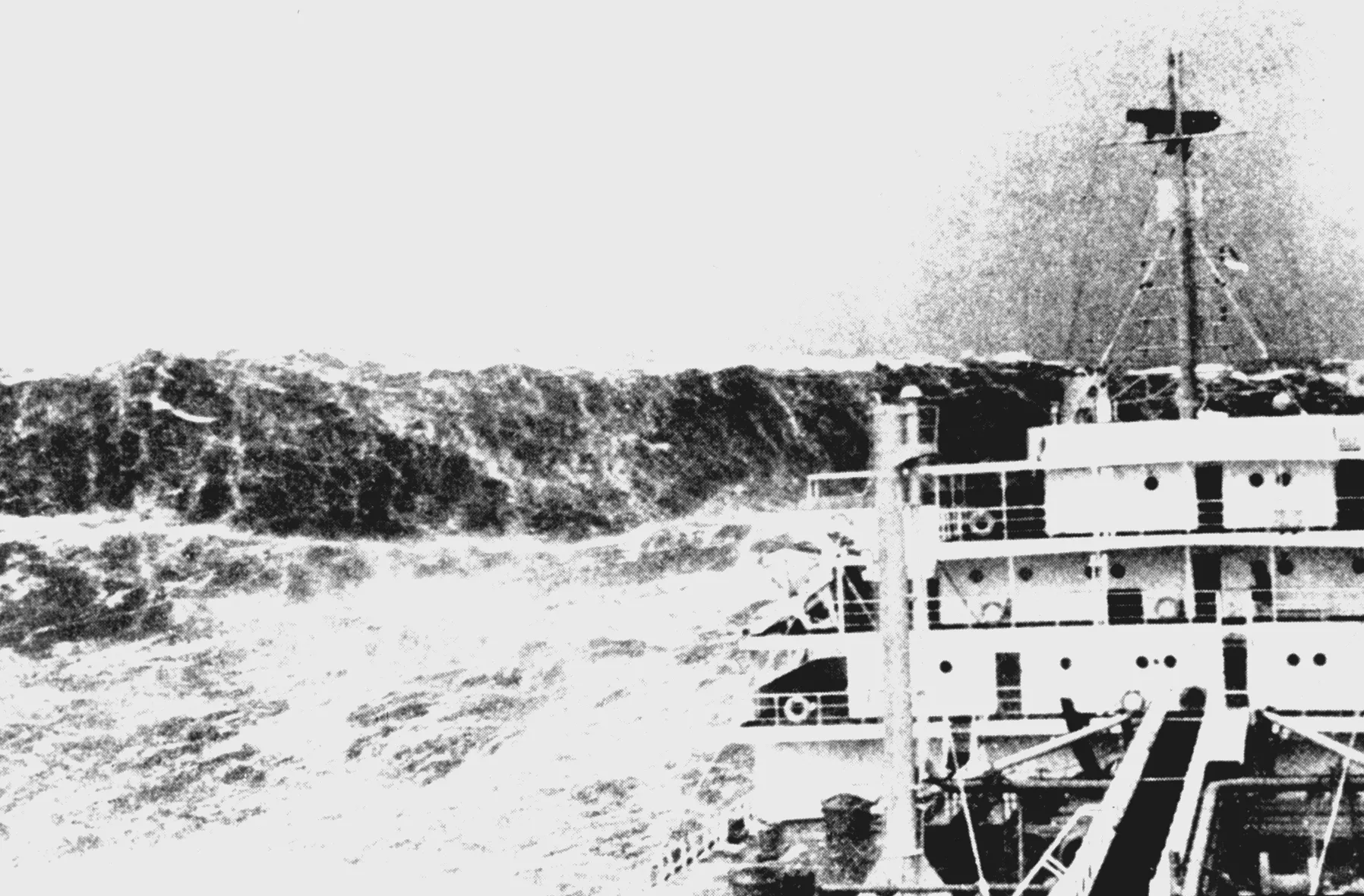 Historiallinen kuva jättiaallosta