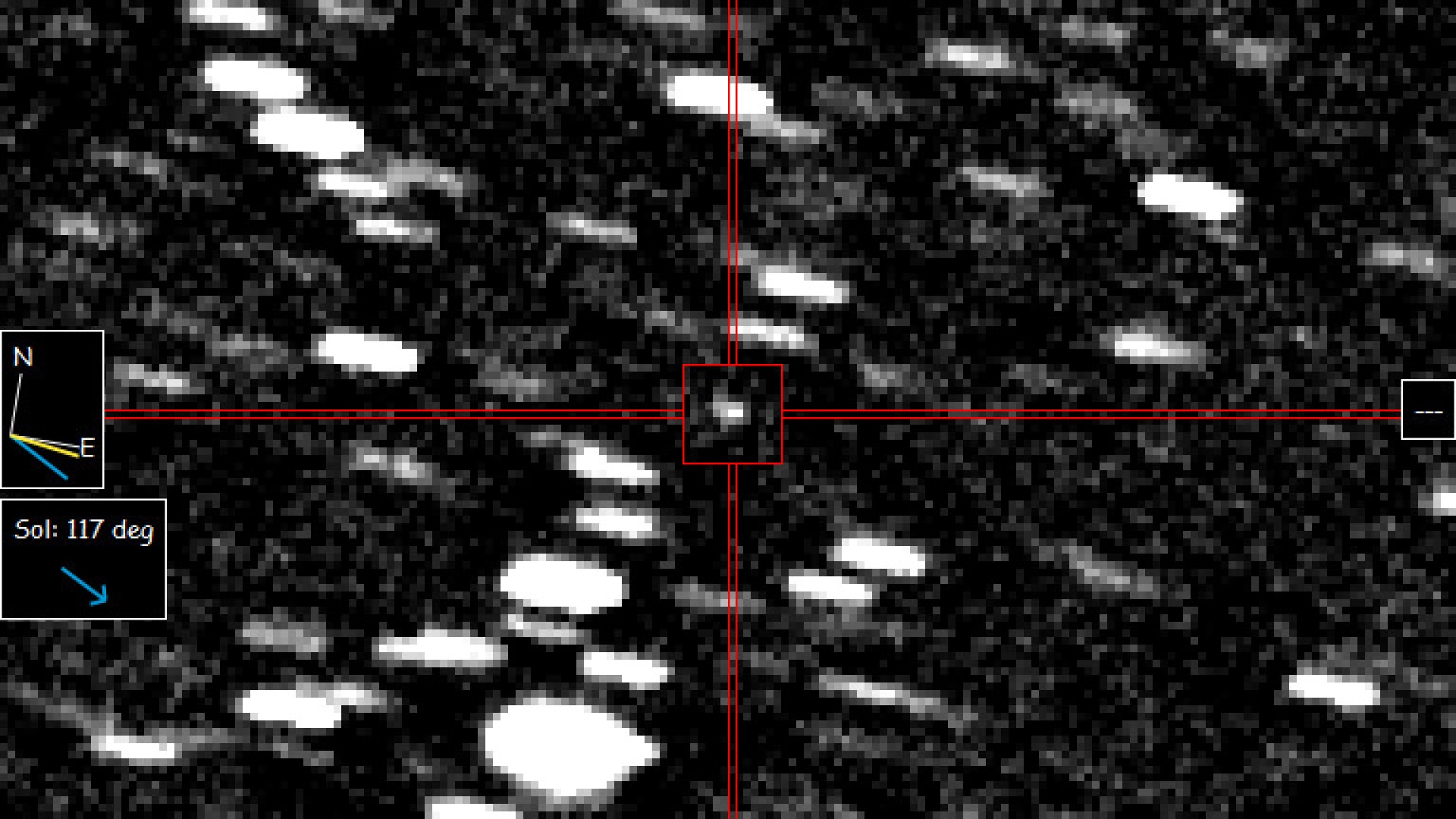 Havantokuva A11pl3Z:sta (pelkkkä piste tähtien joukossa)