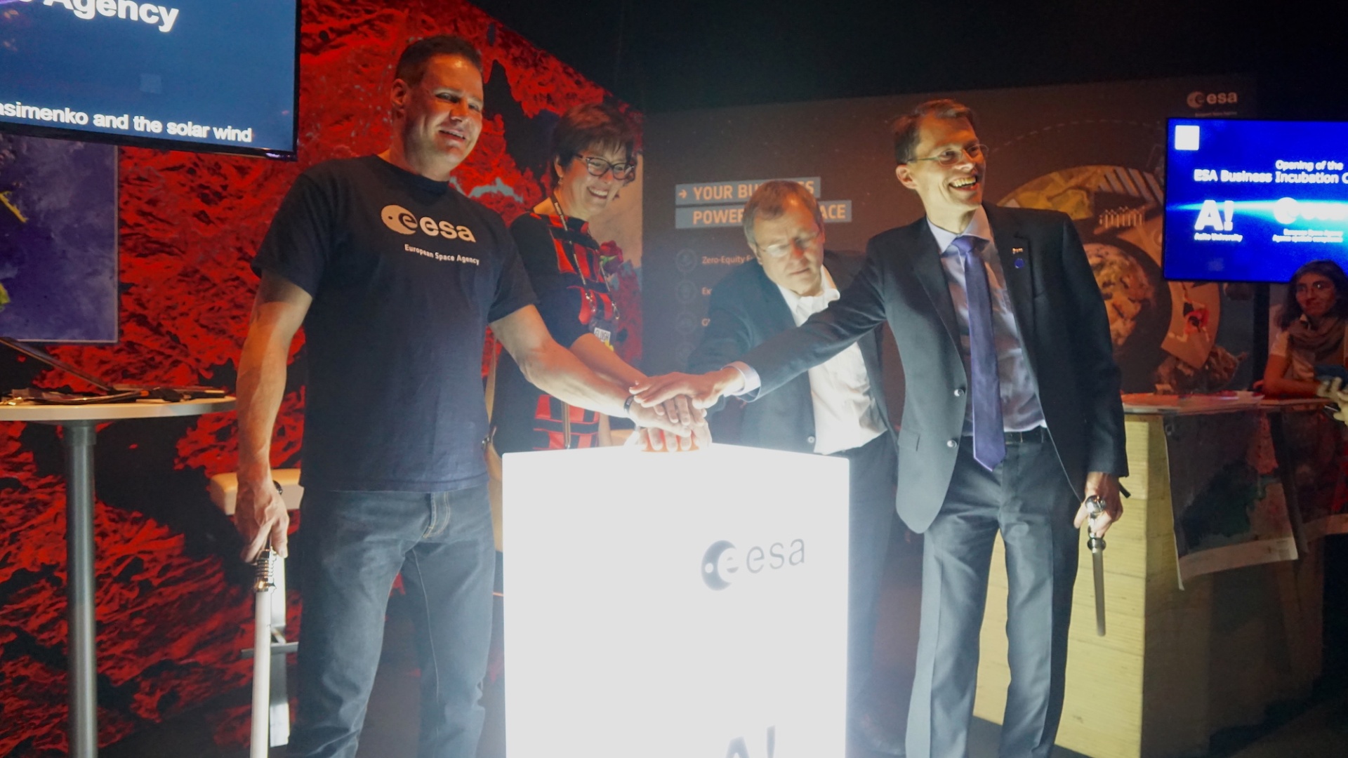 ESAn avaruuskiihdyttämön vertauskuvallinen avaus