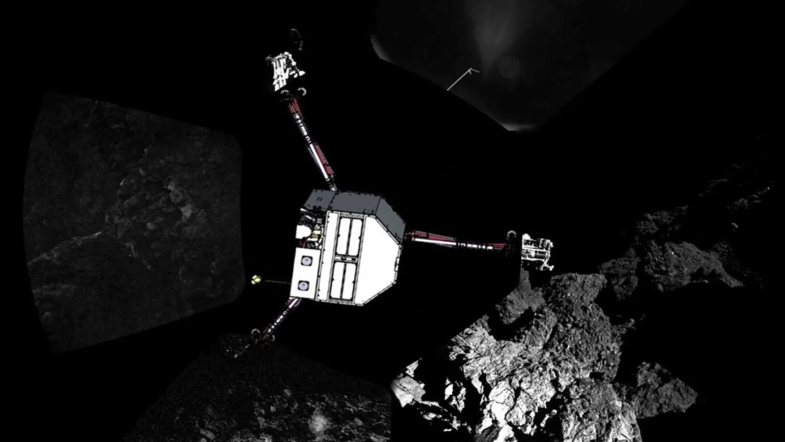 Philae pinnalla piirroksessa