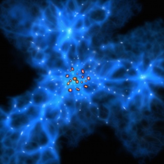 Galaksijoukko ja pimeän aineen verkosto