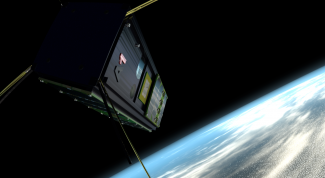 Aalto-1 avaruudessa (käsitelty kuva)