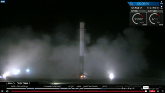 Falcon 9 laskeutui