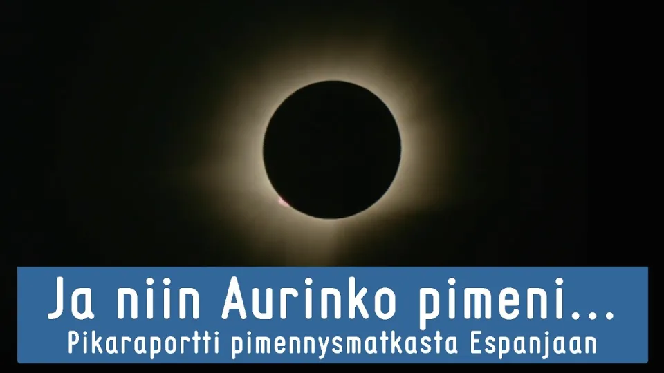 Videon otsikkokuva: Tällainen oli Espanjan täydellinen auringonpimennys